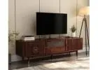 Space-Saving TV Stand – Wooden TV Unit for Modern Living Rooms