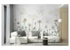 Soft and Bright Flower Wallpaper for Living Spaces