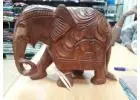 Wooden Elephants in Sri Lanka