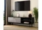 Spacious TV Unit for Living Room with Premium Wooden Finish