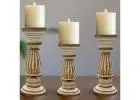 Buy Wooden Candle Holder for Dining Table Styling – Elegant & Affordable| Perilla Home