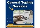Outsource General Typing Services in India