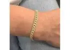 10K Gold Double Rope Chain Bracelet – Dainty Lightweight 7.25" Women’s Bracelet