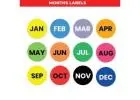 Month Labels for Organized Planning & Tracking | StickerJet