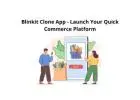Blinkit Clone App - Launch Your Quick Commerce Platform