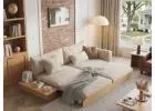 Premium Modern Solid Wood Sofa Bed – Versatile, Sustainable & Perfect for Small Spaces