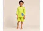 Night Dress for Kids Boys | Soft Organic Cotton Sleepwear by Ulta Pulta