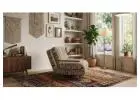 4-in-1 Vintage Stripe Bouclé Sleeper Chair with Convertible Guest Bed for Small Spaces