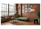 Green Chenille 4-in-1 Sleeper Chair with Folding Guest Bed for Small Spaces