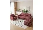 Shop stretchable sofa cover 3+1+1 seater Shop Now magicinhome.com