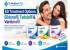 ED Treatment Options: Sildenafil, Tadalafil & Vardenafil