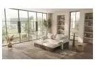 Oversized Japandi Sectional Couch with Pull-Out Footrests & Reversible Adjustable Chaise