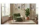 Plush Green Chenille 4-in-1 Foldable Sleeper Chair Bed, Space-Saving Single Sofa Bed